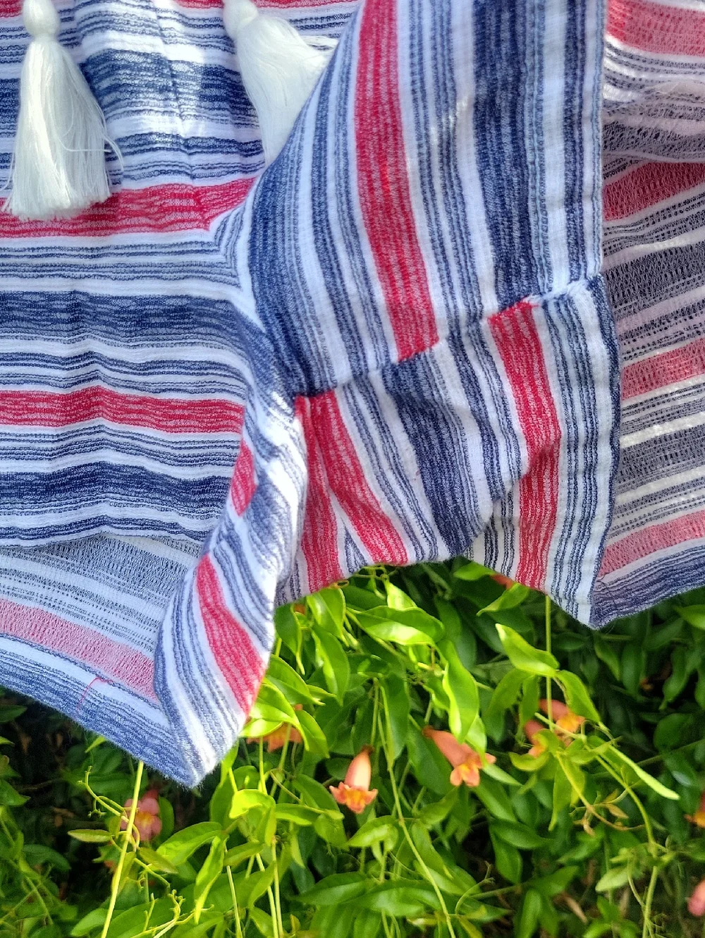 Maurices Striped Shorts - Red, Blue, White With Pockets L